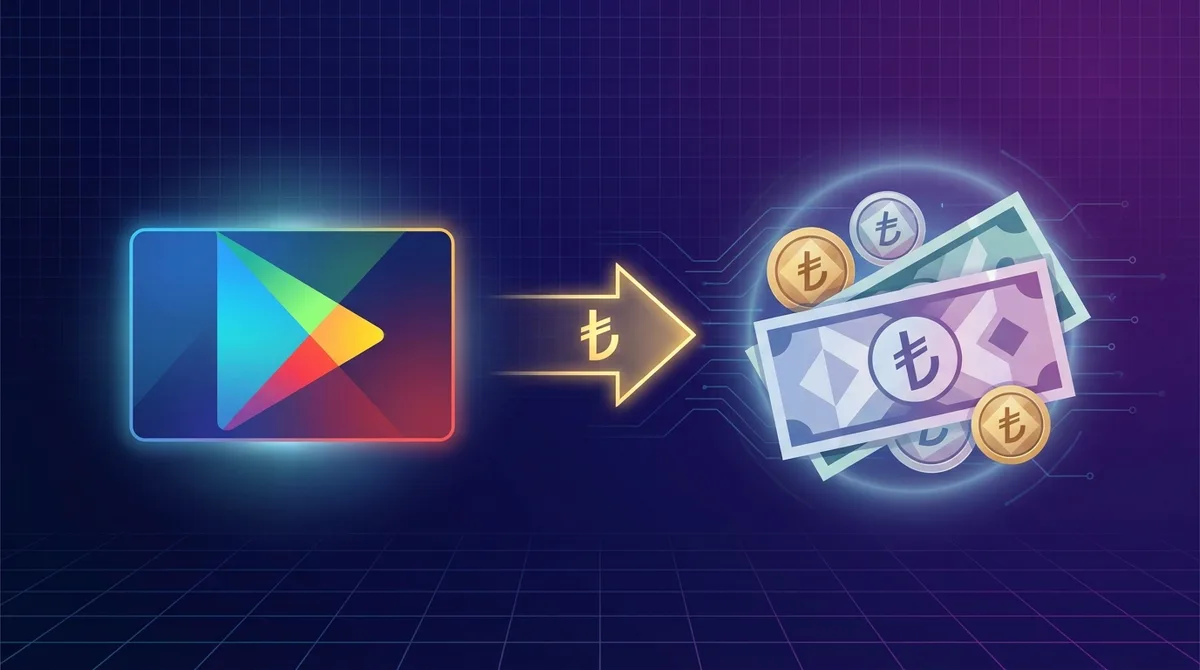 Google Play bozdurma — Google Play kodu ve bakiyesini güvenle, anında nakite çevirme