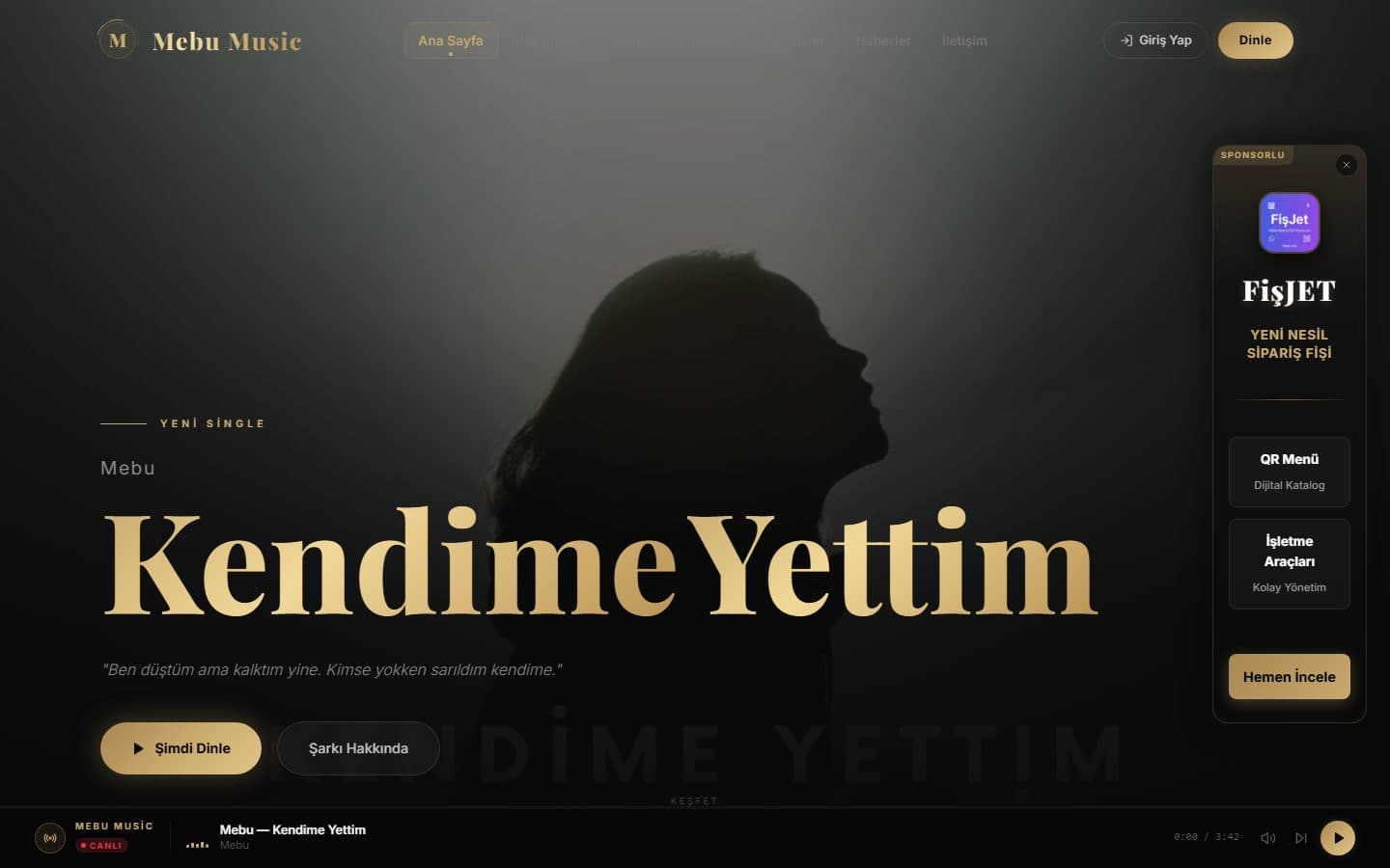 Mebu Music — Sanatçı Platformu • Müzik